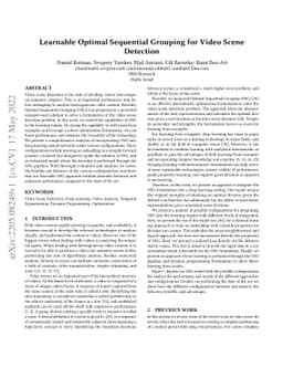 Learnable Optimal Sequential Grouping for Video Scene Detection