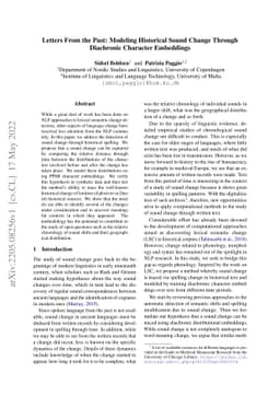 Letters From the Past: Modeling Historical Sound Change Through
  Diachronic Character Embeddings