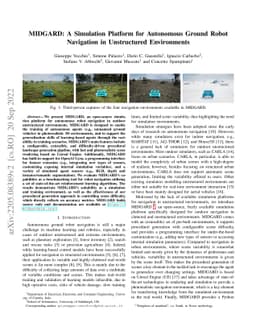 MIDGARD: A Simulation Platform for Autonomous Navigation in Unstructured
  Environments