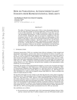 How do Variational Autoencoders Learn? Insights from Representational
  Similarity
