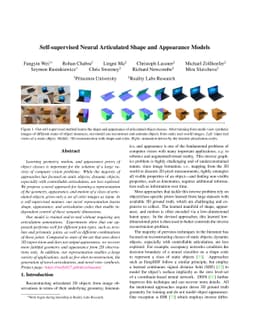 Self-supervised Neural Articulated Shape and Appearance Models