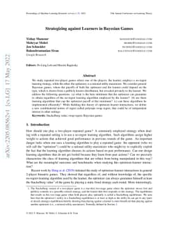 Strategizing against Learners in Bayesian Games