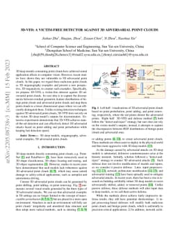 3D-VFD: A Victim-free Detector against 3D Adversarial Point Clouds
