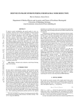 Deep Multi-Frame MVDR Filtering for Binaural Noise Reduction