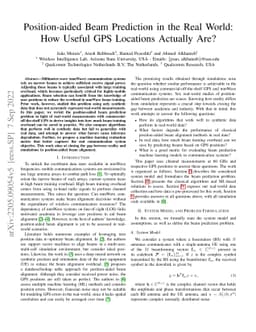 Position Aided Beam Prediction in the Real World: How Useful GPS
  Locations Actually Are?