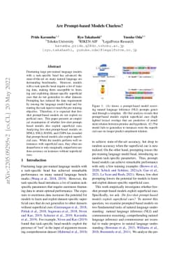 Are Prompt-based Models Clueless?