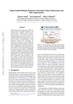 Target-Guided Dialogue Response Generation Using Commonsense and Data
  Augmentation