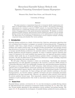 Hierarchical Ensemble Kalman Methods with Sparsity-Promoting Generalized
  Gamma Hyperpriors