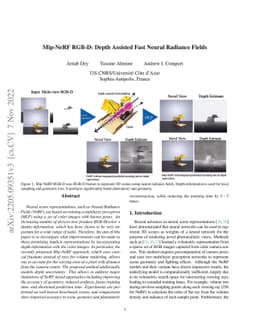 Mip-NeRF RGB-D: Depth Assisted Fast Neural Radiance Fields