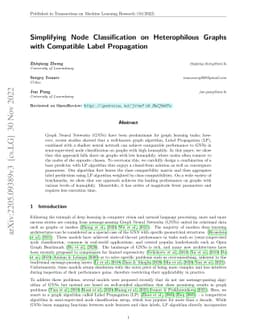Simplifying Node Classification on Heterophilous Graphs with Compatible
  Label Propagation