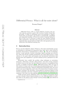 Differential Privacy: What is all the noise about?