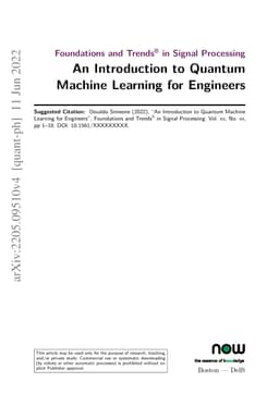 An Introduction to Quantum Machine Learning for Engineers