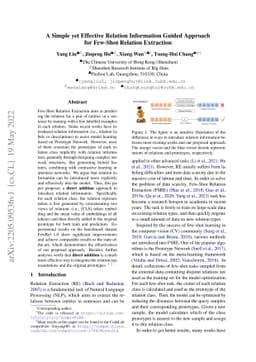 A Simple yet Effective Relation Information Guided Approach for Few-Shot
  Relation Extraction