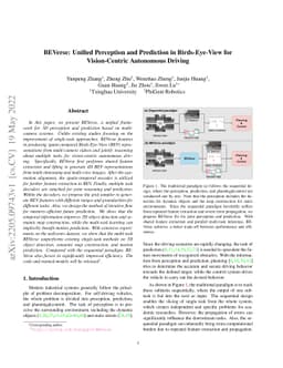 BEVerse: Unified Perception and Prediction in Birds-Eye-View for
  Vision-Centric Autonomous Driving