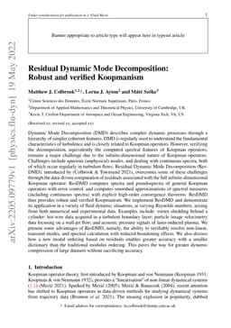 Residual Dynamic Mode Decomposition: Robust and verified Koopmanism
