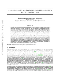 Label-invariant Augmentation for Semi-Supervised Graph Classification