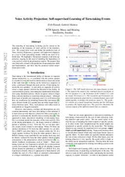 Voice Activity Projection: Self-supervised Learning of Turn-taking
  Events