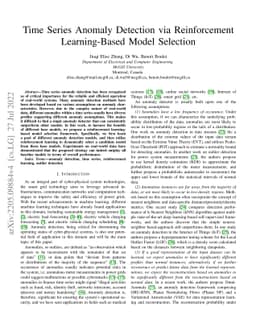 Time Series Anomaly Detection via Reinforcement Learning-Based Model
  Selection