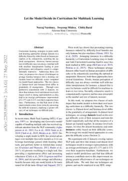 Let the Model Decide its Curriculum for Multitask Learning