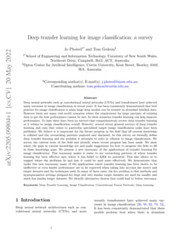 Deep transfer learning for image classification: a survey
