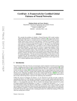 CertiFair: A Framework for Certified Global Fairness of Neural Networks