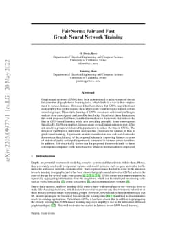 FairNorm: Fair and Fast Graph Neural Network Training