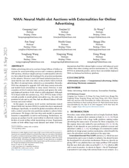 NMA: Neural Multi-slot Auctions with Externalities for Online
  Advertising