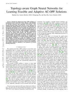 Topology-aware Graph Neural Networks for Learning Feasible and Adaptive
  ac-OPF Solutions
