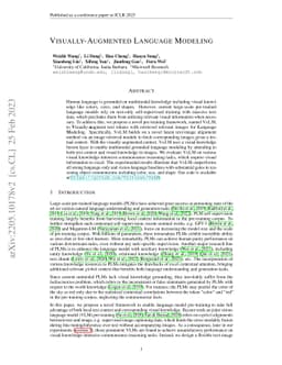 Visually-Augmented Language Modeling