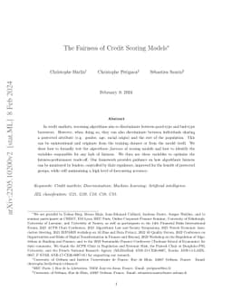 The Fairness of Credit Scoring Models