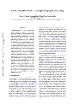 Label Anchored Contrastive Learning for Language Understanding