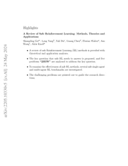 A Review of Safe Reinforcement Learning: Methods, Theory and
  Applications