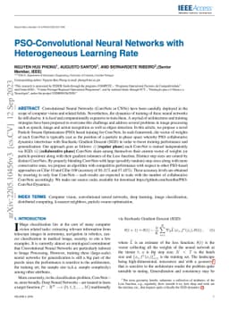 PSO-Convolutional Neural Networks with Heterogeneous Learning Rate