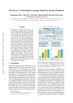 DeepStruct: Pretraining of Language Models for Structure Prediction