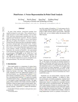 PointVector: A Vector Representation In Point Cloud Analysis