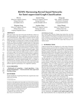 KGNN: Harnessing Kernel-based Networks for Semi-supervised Graph
  Classification