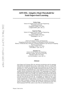 ADT-SSL: Adaptive Dual-Threshold for Semi-Supervised Learning