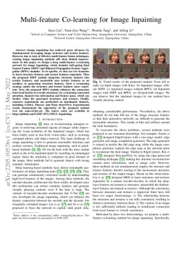 Multi-feature Co-learning for Image Inpainting