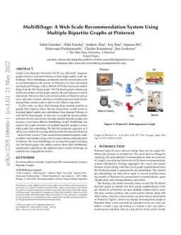 MultiBiSage: A Web-Scale Recommendation System Using Multiple Bipartite
  Graphs at Pinterest