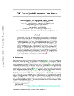 NS3: Neuro-Symbolic Semantic Code Search