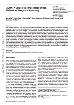 ALITA: A Large-scale Incremental Dataset for Long-term Autonomy