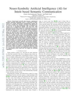 Neuro-Symbolic Artificial Intelligence (AI) for Intent based Semantic
  Communication