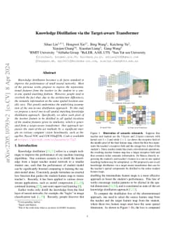 Knowledge Distillation via the Target-aware Transformer