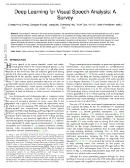 Deep Learning for Visual Speech Analysis: A Survey