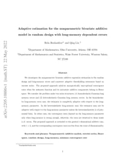 Adaptive estimation for the nonparametric bivariate additive model in
  random design with long-memory dependent errors