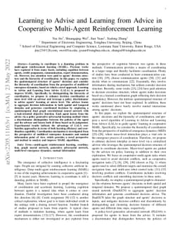Learning to Advise and Learning from Advice in Cooperative Multi-Agent
  Reinforcement Learning