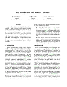 Deep Image Retrieval is not Robust to Label Noise
