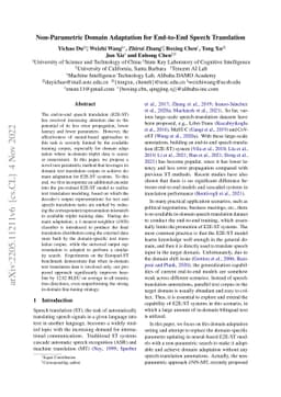Non-Parametric Domain Adaptation for End-to-End Speech Translation