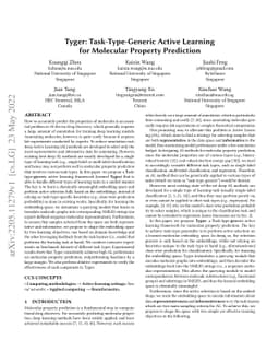 Tyger: Task-Type-Generic Active Learning for Molecular Property
  Prediction