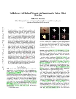 SelfReformer: Self-Refined Network with Transformer for Salient Object
  Detection